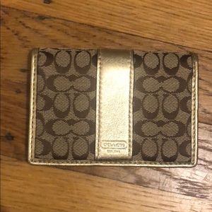 Gold Coach Wallet